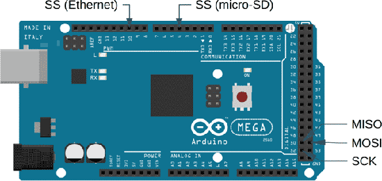 13 conector ICSP arduino mega