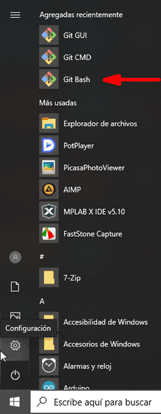 24- aplicacion windows git bash