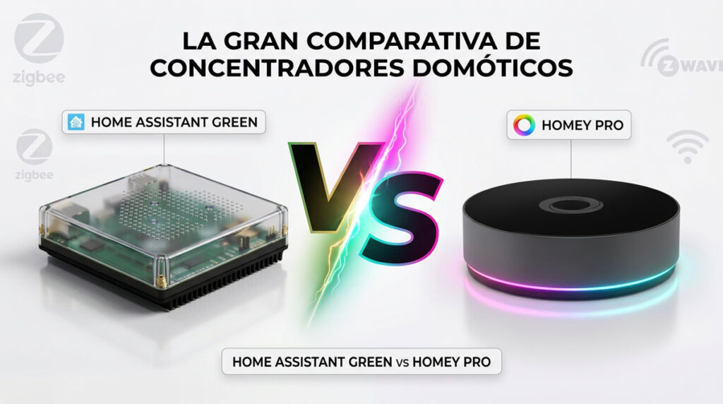 comparativa home assistant y homey